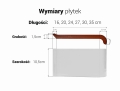 Wymiary Parapety Ceramiczne białe